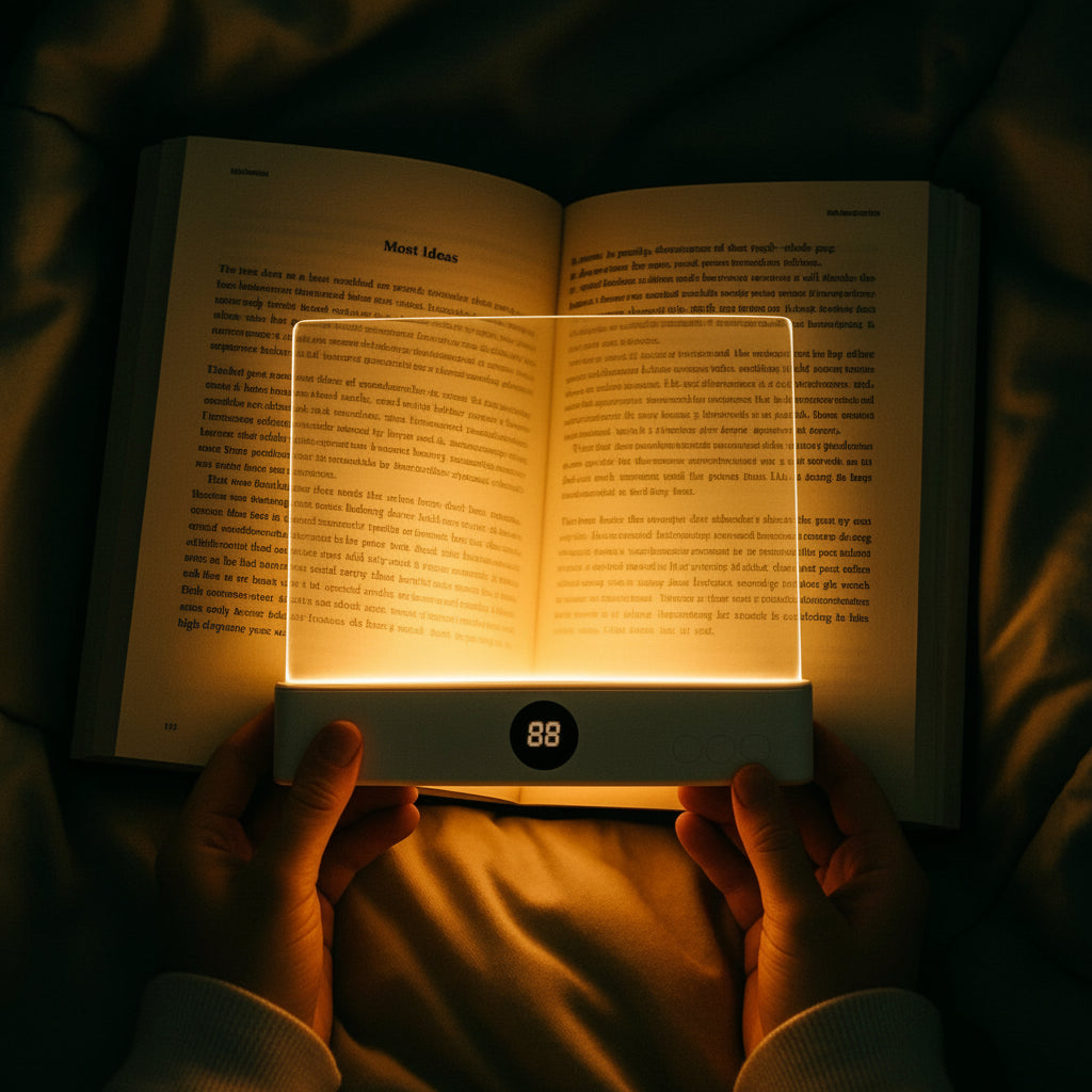 New LED Rechargeable Reading Light Desk Ambient Lamp Eye-Caring Dimmable Night Light