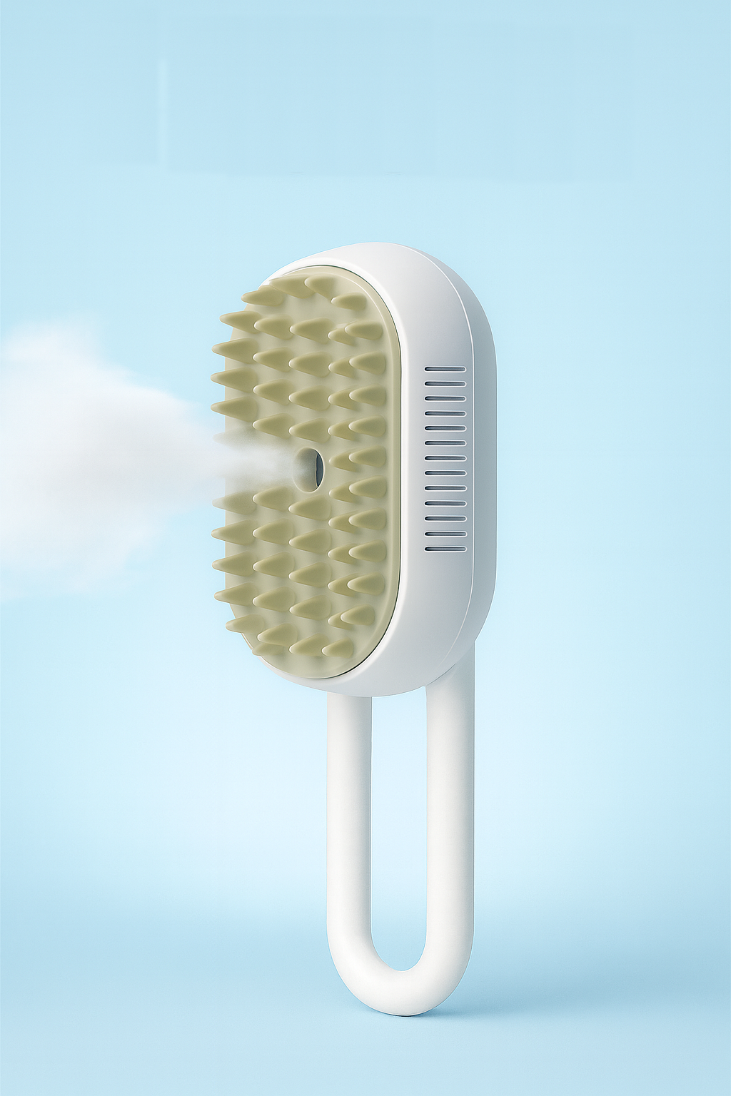 3-in-1 Electric Steam Pet Grooming Brush with Spray | Cat & Dog Hair Removal Comb –