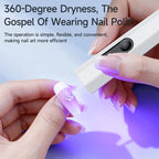 Rechargeable digital display nail art lamp with LED screen display