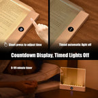 New LED Rechargeable Reading Light Desk Ambient Lamp Eye-Caring Dimmable Night Light