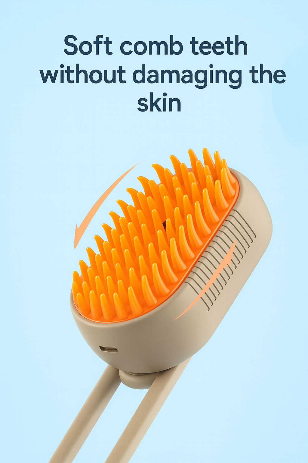 3-in-1 Electric Steam Pet Grooming Brush with Spray | Cat & Dog Hair Removal Comb –