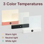 New LED Rechargeable Reading Light Desk Ambient Lamp Eye-Caring Dimmable Night Light