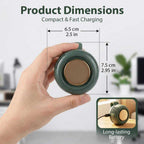 Portable Silent Mini Bladeless Fan, Clip On Waist & Neck Fan, Rechargeable Clip-On Hands-Free Fans 3 Speeds, Wearable Cooling Fans for Outdoor/Travel/Office/Shirt
