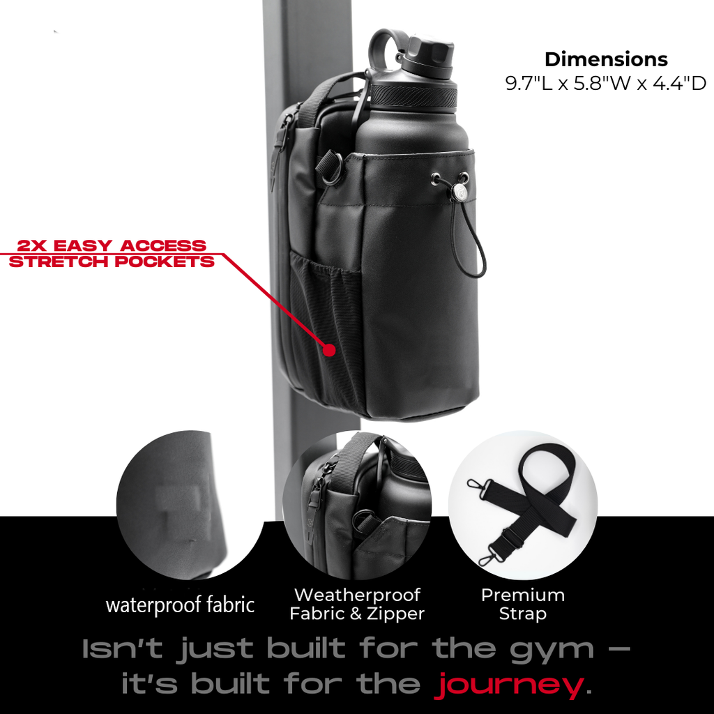 Magnetic water bottle bag