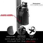Magnetic water bottle bag