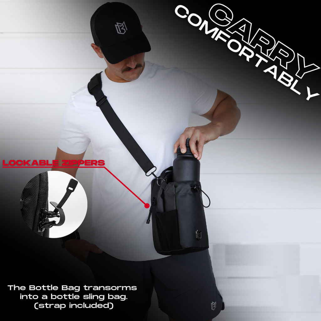 Magnetic water bottle bag