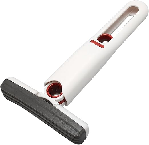 Portable Mini Cleaning Mop, Mini Sponge Mop, Wet and Dry Use Cleaning System, Mini Mop for Bathroom, Kitchen, Desktop, Glass, Living Room, Car (2 Sponge Head + 1 Squeeze Handle)