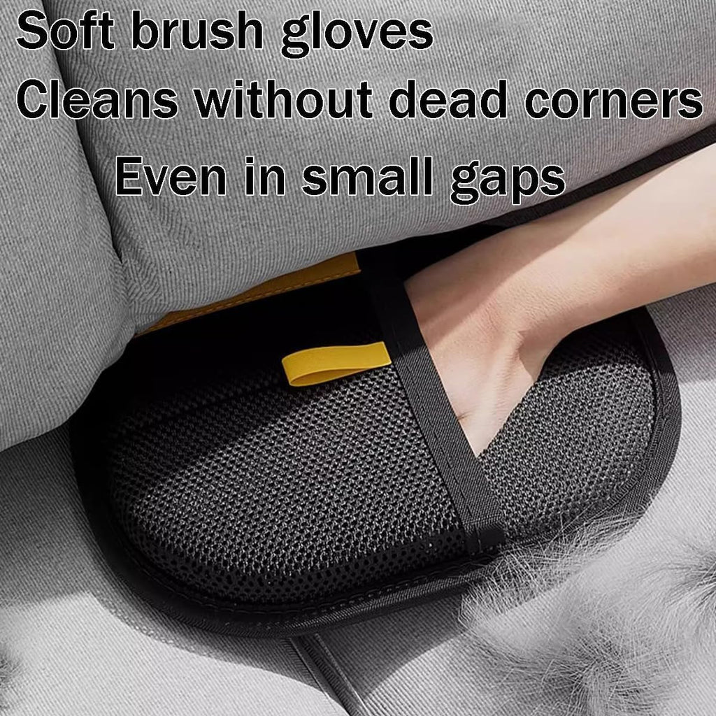 Pet Hair Removal Gloves – Reusable Electrostatic Grooming Mitts for Dogs and Cats, Double Sided Deshedding Glove for Furniture, Clothes, Sofas, Beds, Carpets & Car Seats