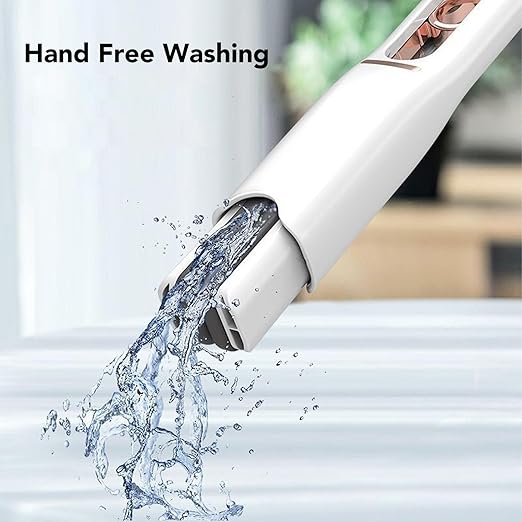 Portable Mini Cleaning Mop, Mini Sponge Mop, Wet and Dry Use Cleaning System, Mini Mop for Bathroom, Kitchen, Desktop, Glass, Living Room, Car (2 Sponge Head + 1 Squeeze Handle)
