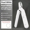 2-in-1 LED Pet Nail Clipper & Grinder for Cats & Dogs