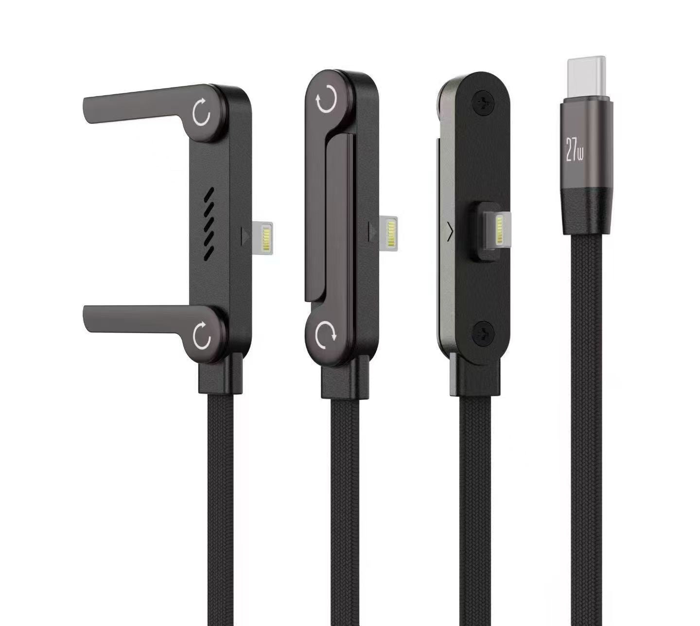 New 240W Fast Charging Foldable Phone Holder Data Cable