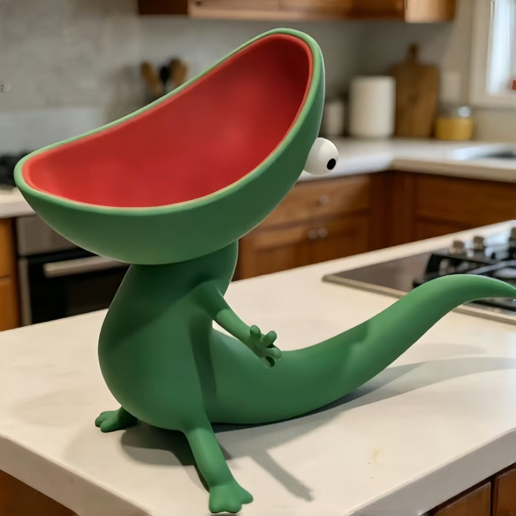 Lizard soap box decorative item
