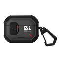 Protective case suitable for AirPods 4 and AirPods Pro 2/3 generations. Automatic pop-up cover with safety latch. Military-grade shock-resistant hard shell case. Magnetic wireless charging. Can be used as a phone stand.