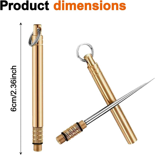 7Pcs Food Grade 304 Stainless Steel Toothpick Set，Silver Portable Pocket Toothpick Holder Reusable Metal Toothpick with a Tube for Outdoor Picnic Camping and Travel