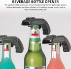 2 Pcs Beer Bottle Opener Cap Gun, Funny Cap Gun Bottle Opener Launcher Shooter with Gift Box, Caps for Cap Gun for Shooting Game Home Bar Party Christmas, Gift for Him(Grey, Red)