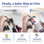 2-in-1 LED Pet Nail Clipper & Grinder for Cats & Dogs