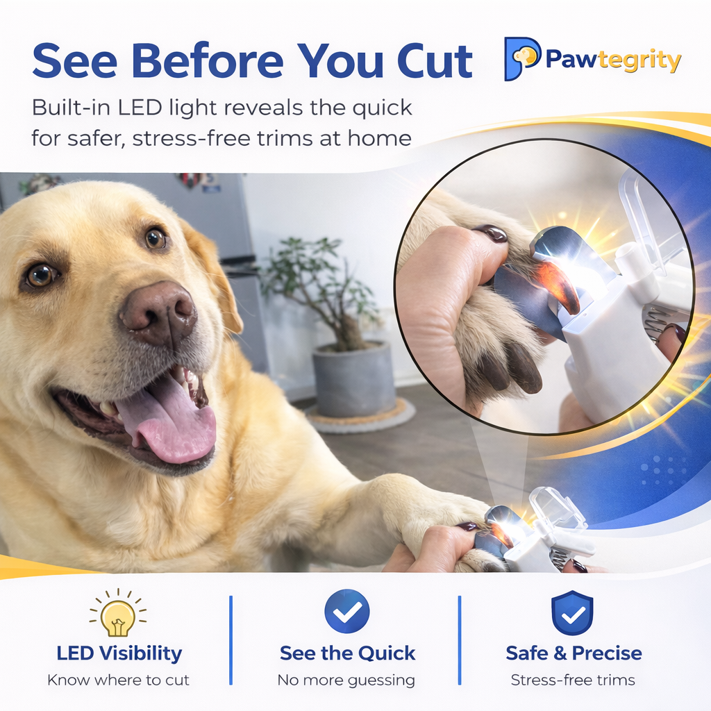 2-in-1 LED Pet Nail Clipper & Grinder for Cats & Dogs