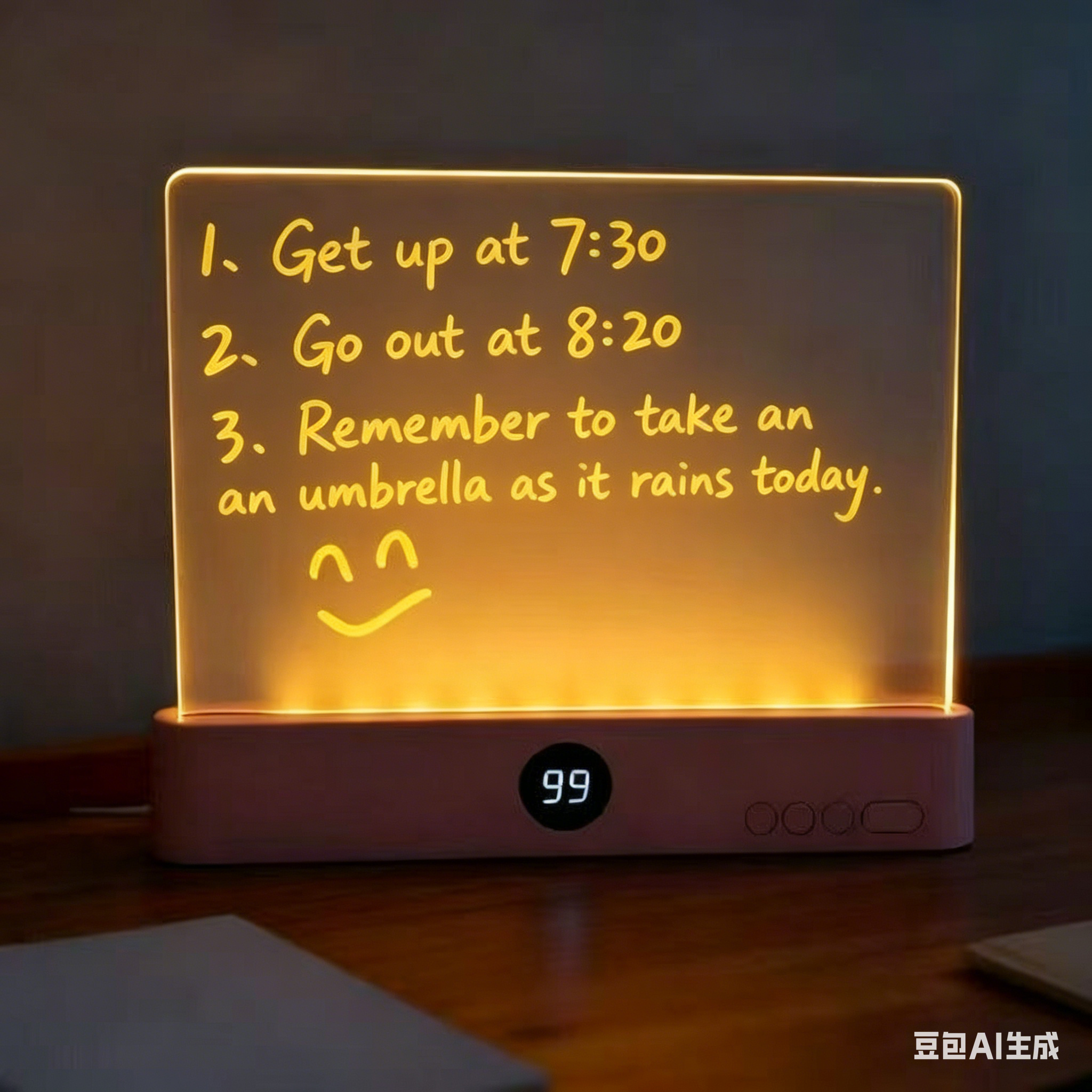 New LED Rechargeable Reading Light Desk Ambient Lamp Eye-Caring Dimmable Night Light