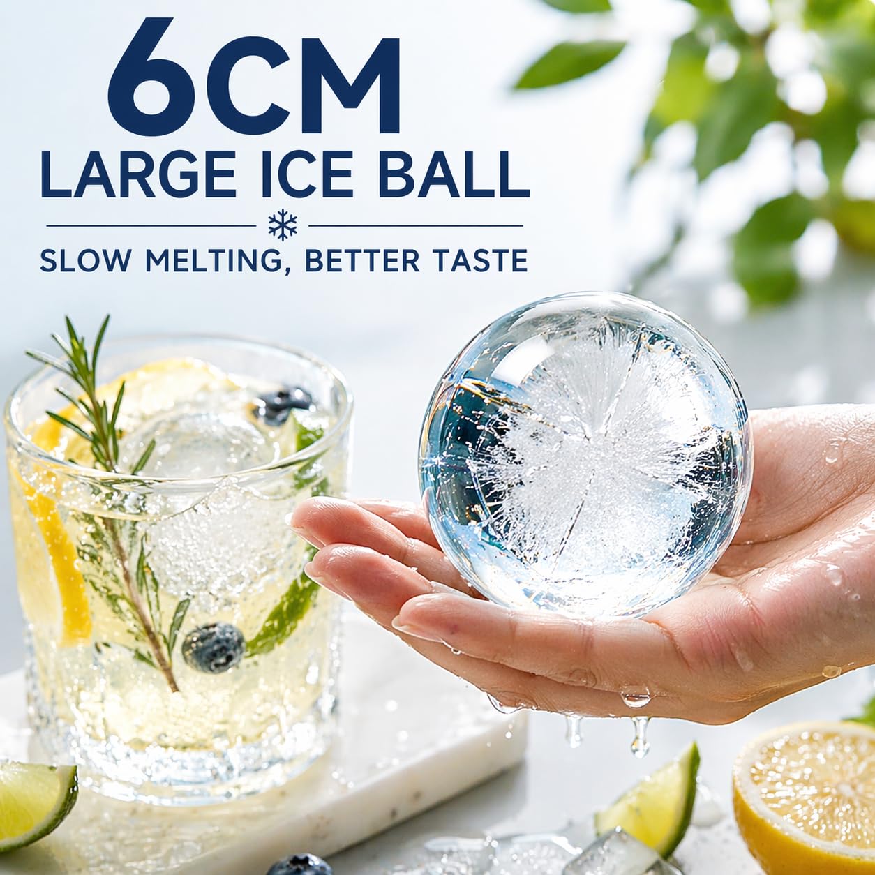 Foldable Ice Ball Cup with Straw, 2-in-1 Silicone Mold & Collapsible Travel Tumbler, Large 6cm Sphere Maker, Portable Drink Cup, 325ml (YELLOW)