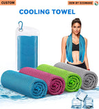 Cooling Towels, Cool Gym Towel Quick Drying Cool Neck Towel Sports Fitness Yoga Cooling Towels (30x80 cm)