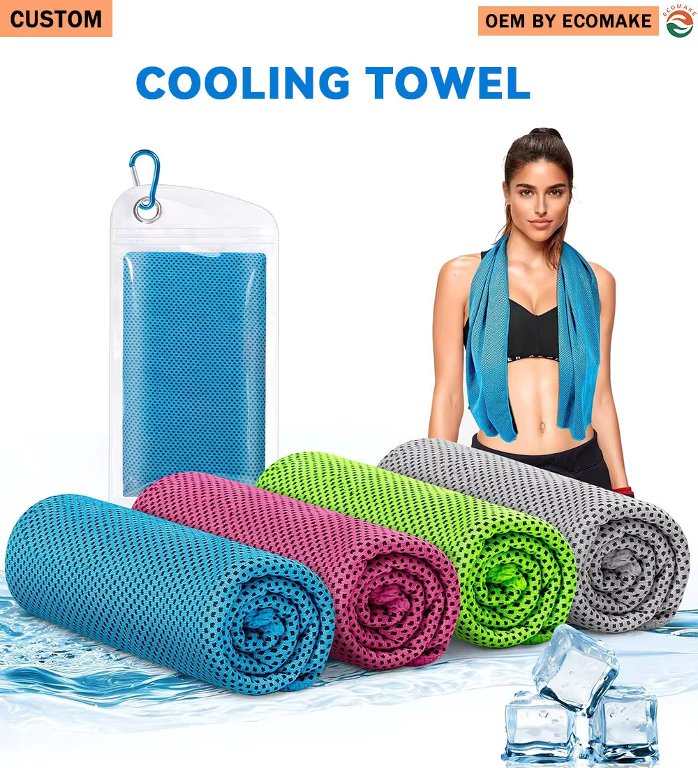 Cooling Towels, Cool Gym Towel Quick Drying Cool Neck Towel Sports Fitness Yoga Cooling Towels (30x80 cm)