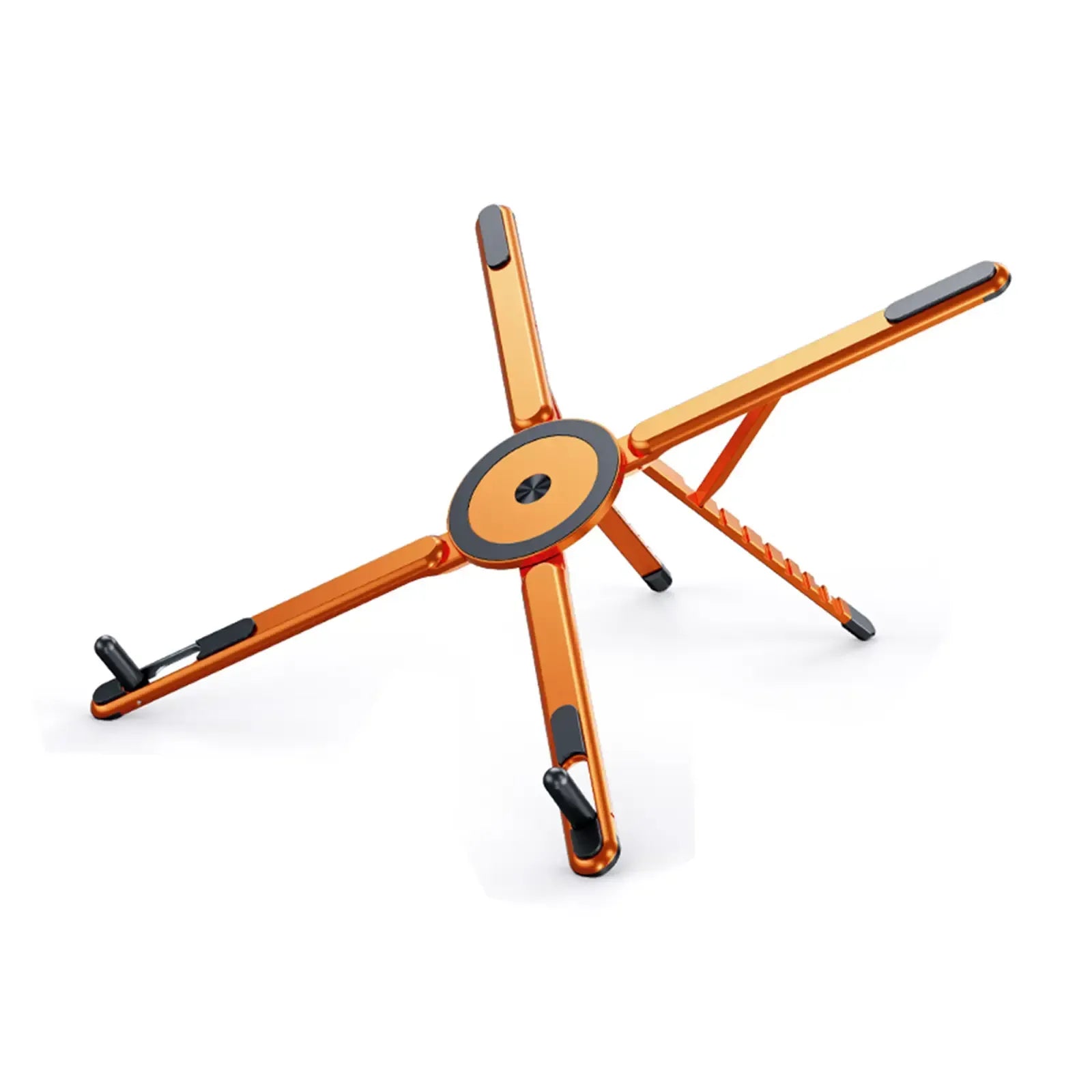 Laptop Stand for Desk, Foldable Aluminum Alloy Magnetic Notebook Riser Mount,Adjustable Height Ventilated Cooling Computer Cooling Holder,Multi-functional Stand for Laptop,Tablet and Phone