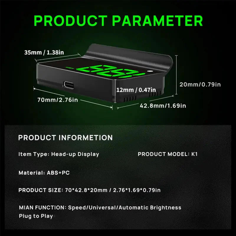 🎉Hot Sale 60% OFF🚘Head up Display Car GPS Digital Speedometer