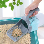 Premium Cat Litter Scooper Set - Integrated Waste Bin, Portable with Holder & Easy Storage Caddy