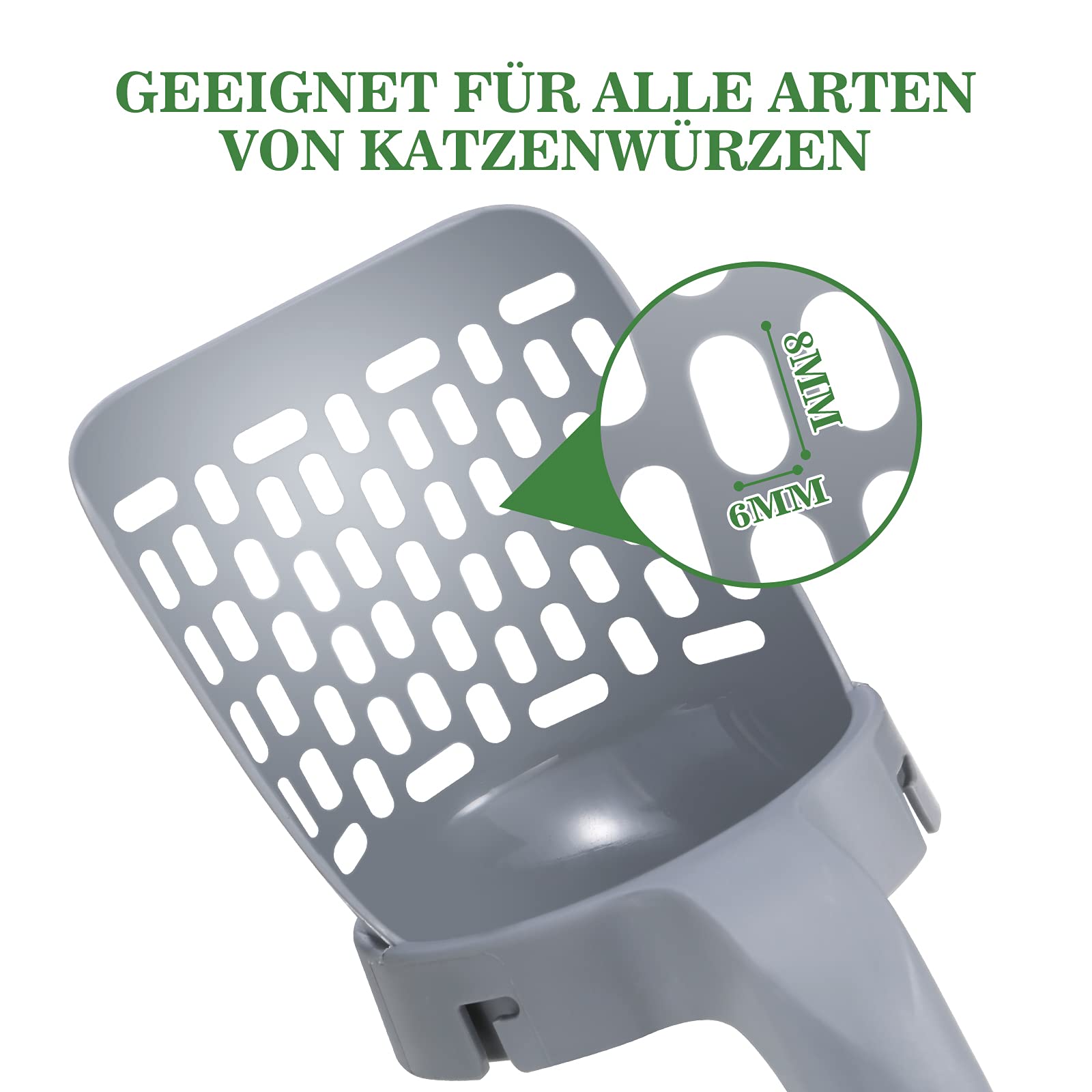 Premium Cat Litter Scooper Set - Integrated Waste Bin, Portable with Holder & Easy Storage Caddy