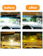 Sun Visor Extender for Car, 2 in 1 Anti Glare Visor HD Car Sun Visor for Day Night Driving Car Visor Sun Blocker Adjustable for Car Anti-Glare