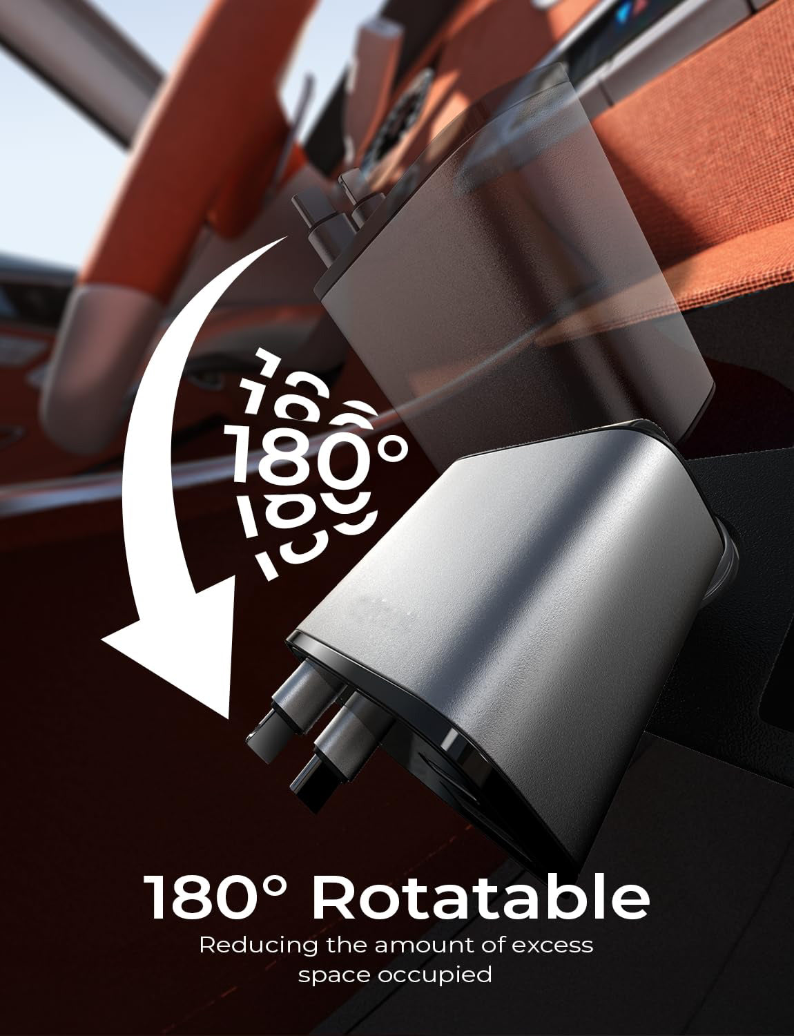 Extensible car charger 120 watts, automotive accessories, men's and women's gifts, electronic products, 12-volt car USB fast charging adapter socket, suitable for Samsung devices such as iPhone 17, 16, 13.