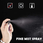Travel Perfume Atomiser Refillable, Small Portable Empty Spray Bottle, Perfume Portable Empty Cologne Refill Pump Dispenser for Outdoor Pink/Gold