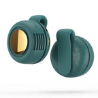 Portable Silent Mini Bladeless Fan, Clip On Waist & Neck Fan, Rechargeable Clip-On Hands-Free Fans 3 Speeds, Wearable Cooling Fans for Outdoor/Travel/Office/Shirt