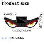 Solar Demon Eye LED Car Window Light, Solar USB Dual-Power Devil Eyes Warning Lights, Suction Cup Dynamic LED Car Eyes, Vibration Induction Ambient Lighting, for Car, Trucks Window