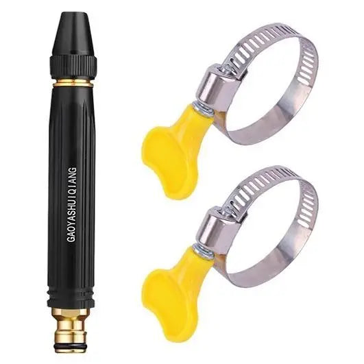 The household high-pressure car washing water gun, with a pressurized nozzle and a hose, is an essential choice for watering plants and vegetables as well as washing cars.