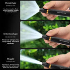 The household high-pressure car washing water gun, with a pressurized nozzle and a hose, is an essential choice for watering plants and vegetables as well as washing cars.