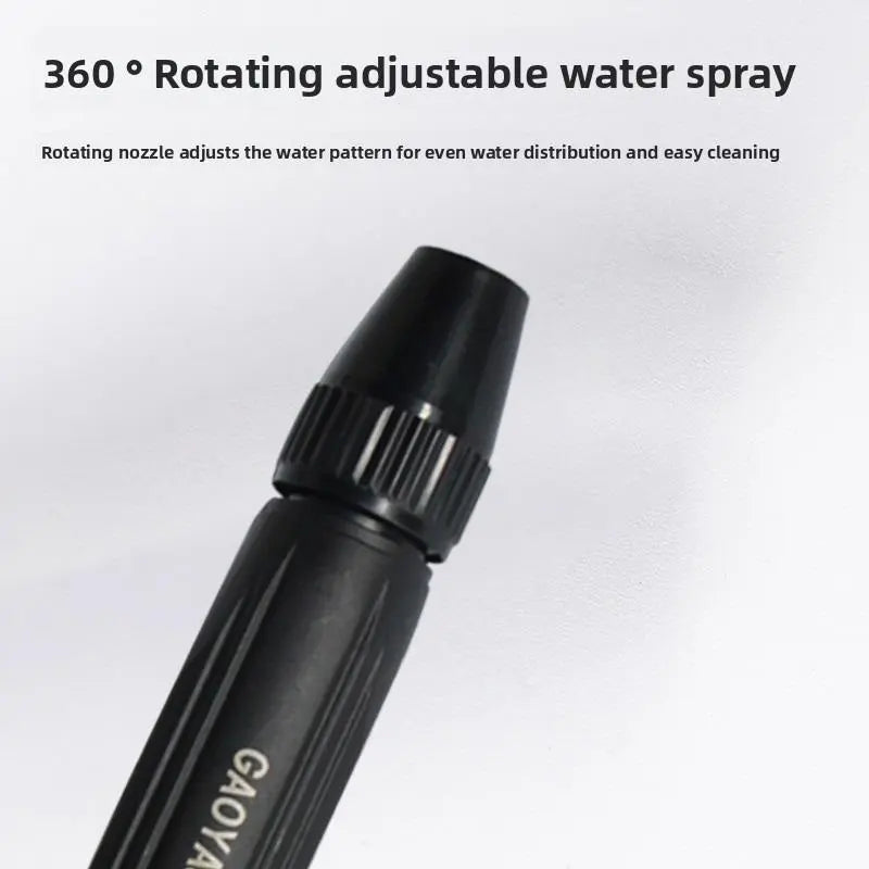 The household high-pressure car washing water gun, with a pressurized nozzle and a hose, is an essential choice for watering plants and vegetables as well as washing cars.